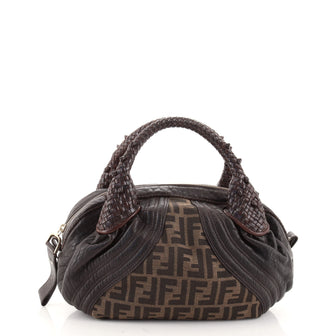 Fendi Spy Bag Zucca Canvas and Leather Baby