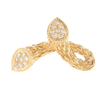 Boucheron Serpent Boheme Toi Et Moi Brooch 18K Yellow Gold with Diamonds