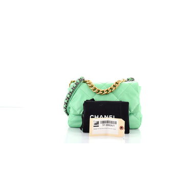 Chanel 19 Flap Bag Quilted Goatskin Large