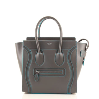Celine Luggage Bag Smooth Leather Micro