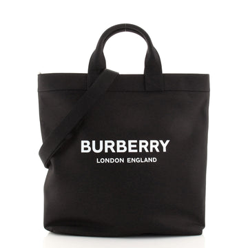 Burberry Logo Convertible Tote Nylon Large
