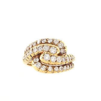 Christian Dior Twist Ring 18K Yellow Gold with Diamonds