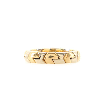 Bvlgari Alveare Ring 18K Yellow Gold and Stainless Steel