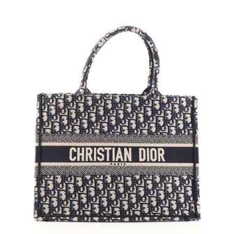 Christian Dior Book Tote Oblique Canvas Small