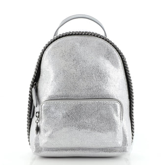 Stella McCartney Falabella Front Zip Backpack Shaggy Deer Mini