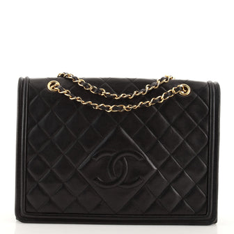 Chanel Vintage Diamond CC Flap Bag Quilted Lambskin Medium