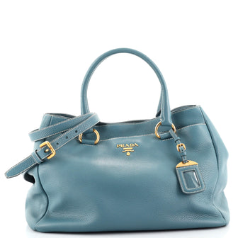 Prada Front Pocket Convertible Tote Vitello Daino Medium