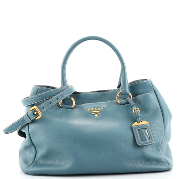 Prada Front Pocket Convertible Tote Vitello Daino Medium