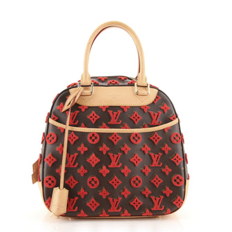 Louis Vuitton Deauville Cube Bag Monogram Tuffetage Canvas