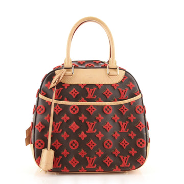 Louis Vuitton Deauville Cube Bag Monogram Tuffetage Canvas