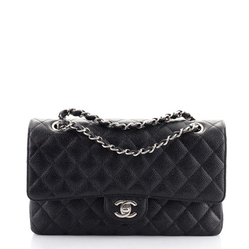 Chanel Classic Double Flap Bag Quilted Caviar Medium