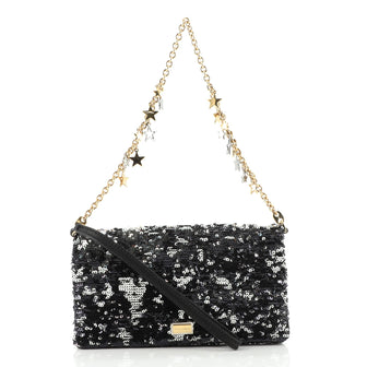 Dolce & Gabbana Wristlet Clutch Sequins Medium