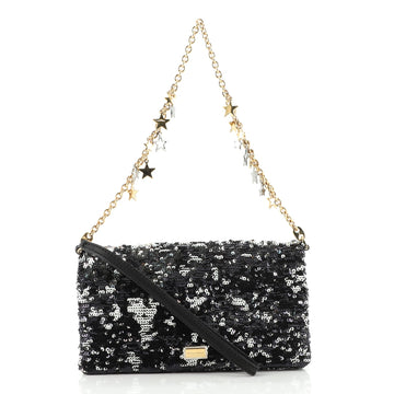 Dolce & Gabbana Wristlet Clutch Sequins Medium