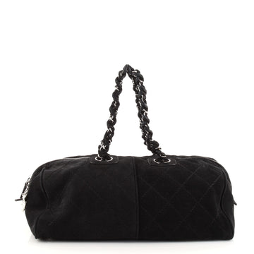 Chanel Ultimate Stitch Weekender Quilted Nubuck Large