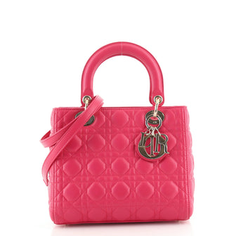 Christian Dior Lady Dior Bag Cannage Quilt Lambskin Medium
