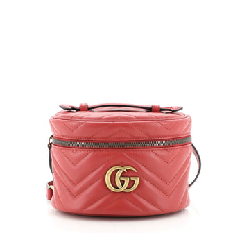 Gucci GG Marmont Vanity Backpack Matelasse Leather Mini