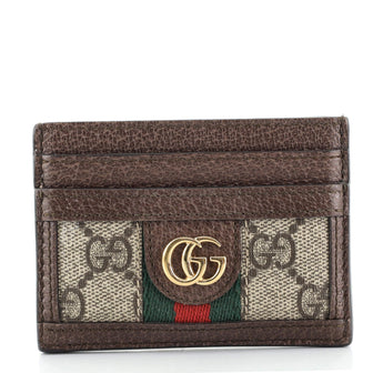 Gucci Ophidia Card Holder GG Coated Canvas