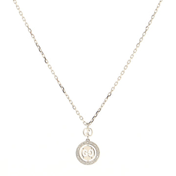 Gucci Icon Twirl Necklace 18K White Gold with Diamonds
